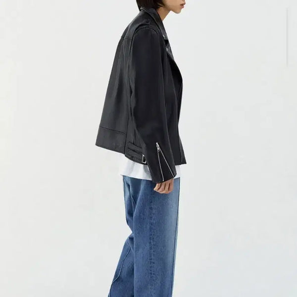 [BUNJANG] Vivastudio Leather Rider Jacket (Size M) / 무신사. 비바스튜디오 라이더자켓   양가죽자켓. 사이즈 M