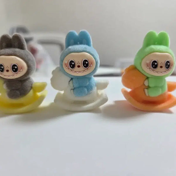 [BUNJANG] Rabubu Flocking Figure 3 Types Set / 라부부 플로킹피규어 3종
