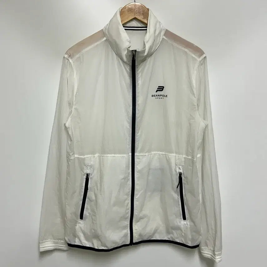 [BUNJANG] Beanpole Sport Entry Lightweight Windbreaker White Nylon Men's 100 / [남자-100]빈폴스포츠 엔트리 경량 바람막이