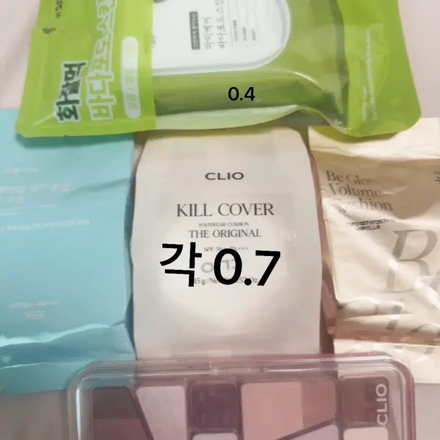 [BUNJANG] CLIO Cushion Refill & Bada Podo Skin Pack Bundle / 화장품 쿠션 리필 클리오 섀도우 바다포도 스킨팩 묶음
