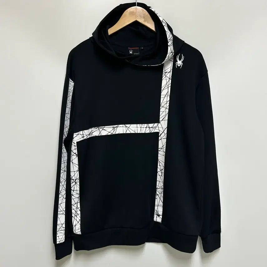 [BUNJANG] Spyder Training Hoodie T-Shirt Men's M Black Polyester Blend / [남자-95 (M)]스파이더 트레이닝 후드티셔츠