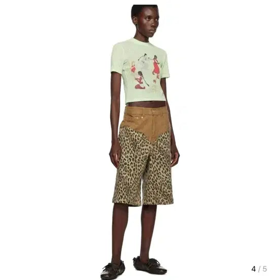 [BUNJANG] Andersson Bell Combo Leopard Pants / 앤더슨벨 콤보 레오파드 팬츠