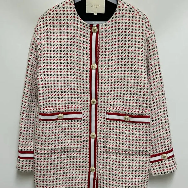 [BUNJANG] Maje Jerona Cotton Blend Tweed Jacket Women's Size 36 / [여자-36]maje 마쥬 제로나 코튼 블렌드 트위드자켓