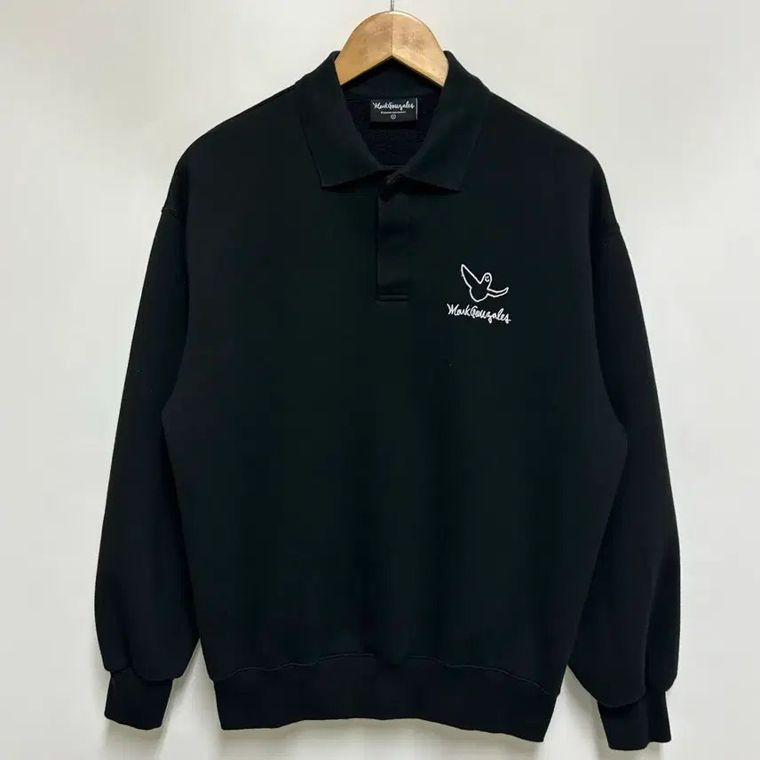 [BUNJANG] Mark Gonzales Oversized Collar Sweatshirt (Black) / [남여공용-90 (S)]마크곤잘레스 오버핏 카라 맨투맨