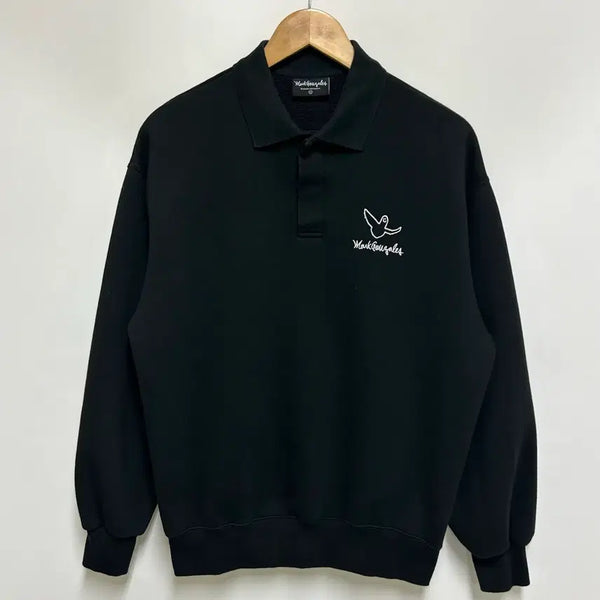 [BUNJANG] Mark Gonzales Oversized Collar Sweatshirt (Black) / [남여공용-90 (S)]마크곤잘레스 오버핏 카라 맨투맨