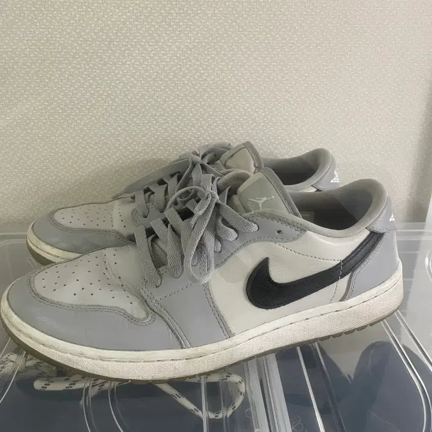 [BUNJANG] Air Jordan 1 Low Golf Wolf Grey Sneakers / 에어 조던 1 로우 골프 울프 그레이