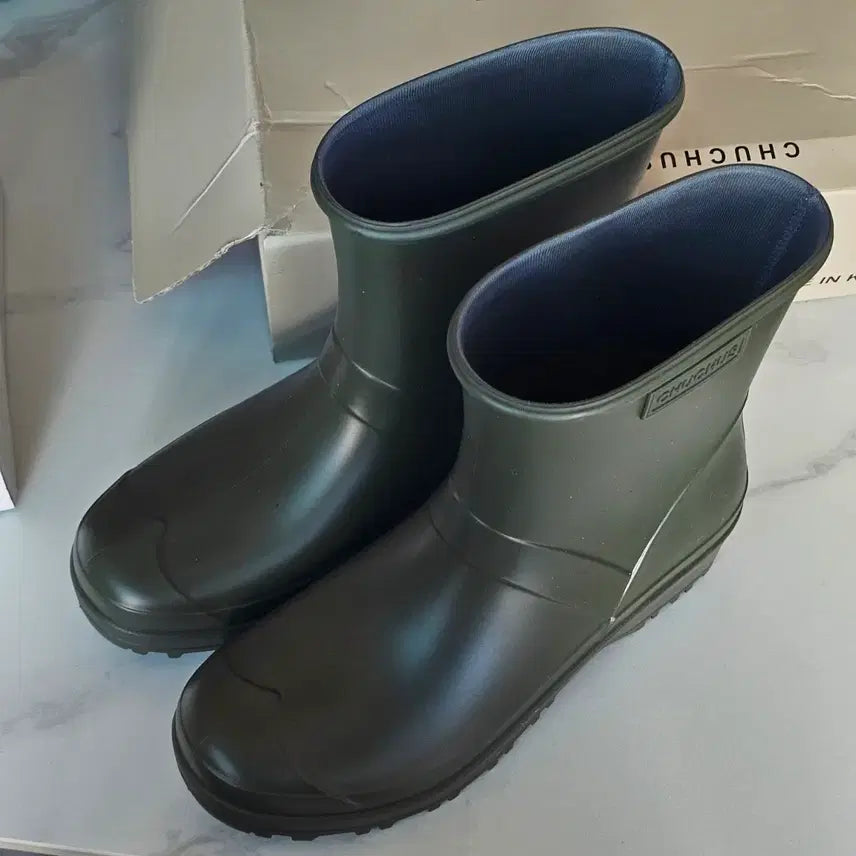 [BUNJANG] Chuchus Rain Boots M Khaki 240-245 New / 츄츄스 레인부츠 M 카키 240-245 새상품