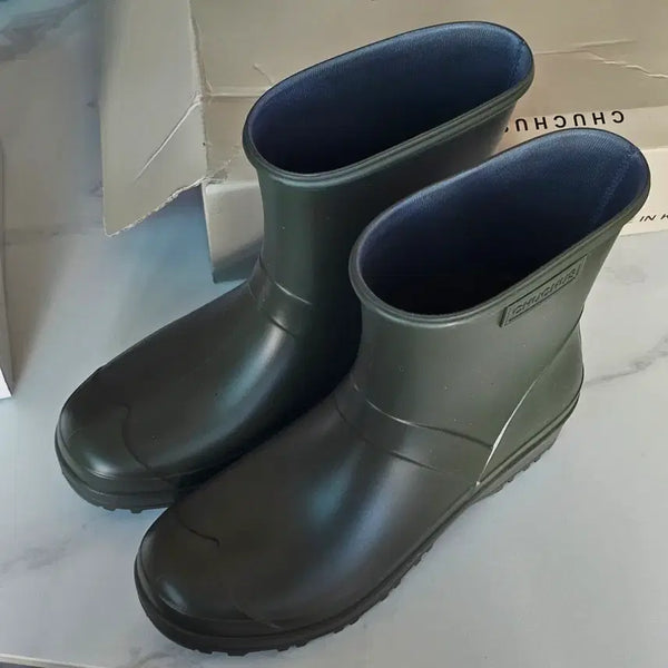 [BUNJANG] Chuchus Rain Boots M Khaki 240-245 New / 츄츄스 레인부츠 M 카키 240-245 새상품