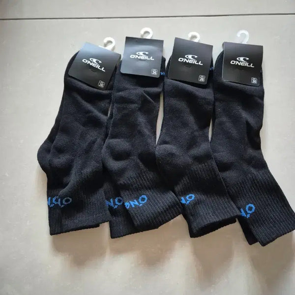 [BUNJANG] O'Neill Men's Black Socks 4-Pair Pack / O'NEILL 남성 양말 블랙 4켤레