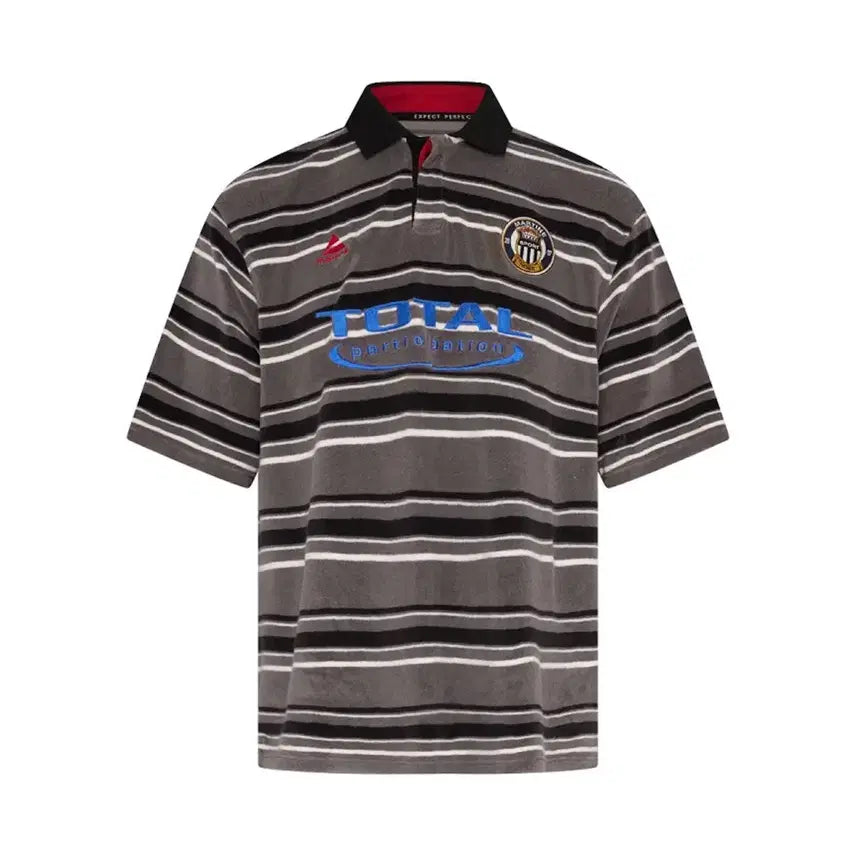 [BUNJANG] Martin Rose Oversized Stripe Polo Shirt / [XS] 마틴로즈 오버사이즈 스트라이프 폴로 셔츠