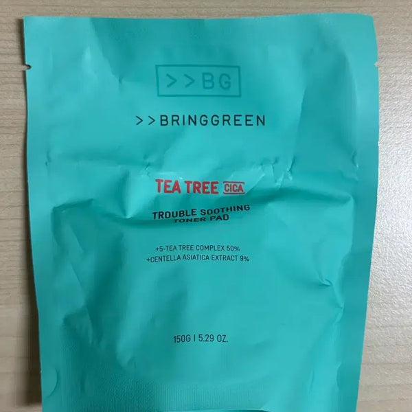 [BUNJANG] Bring Green Tea Tree Cica Trouble Soothing Toner Pad Refill 90 Count / 브링그린 티트리 시카 트러블 수딩 토너 패드 리필 90매