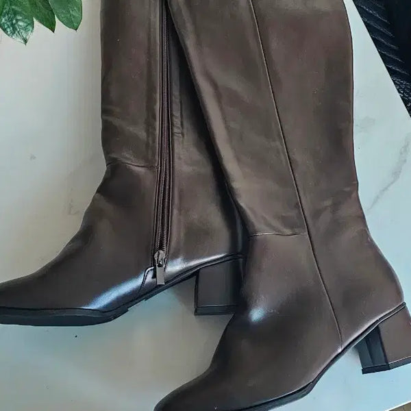 [BUNJANG] SOVO Brown Long Boots Size 250 / SOVO 브라운 롱부츠 250 새상품