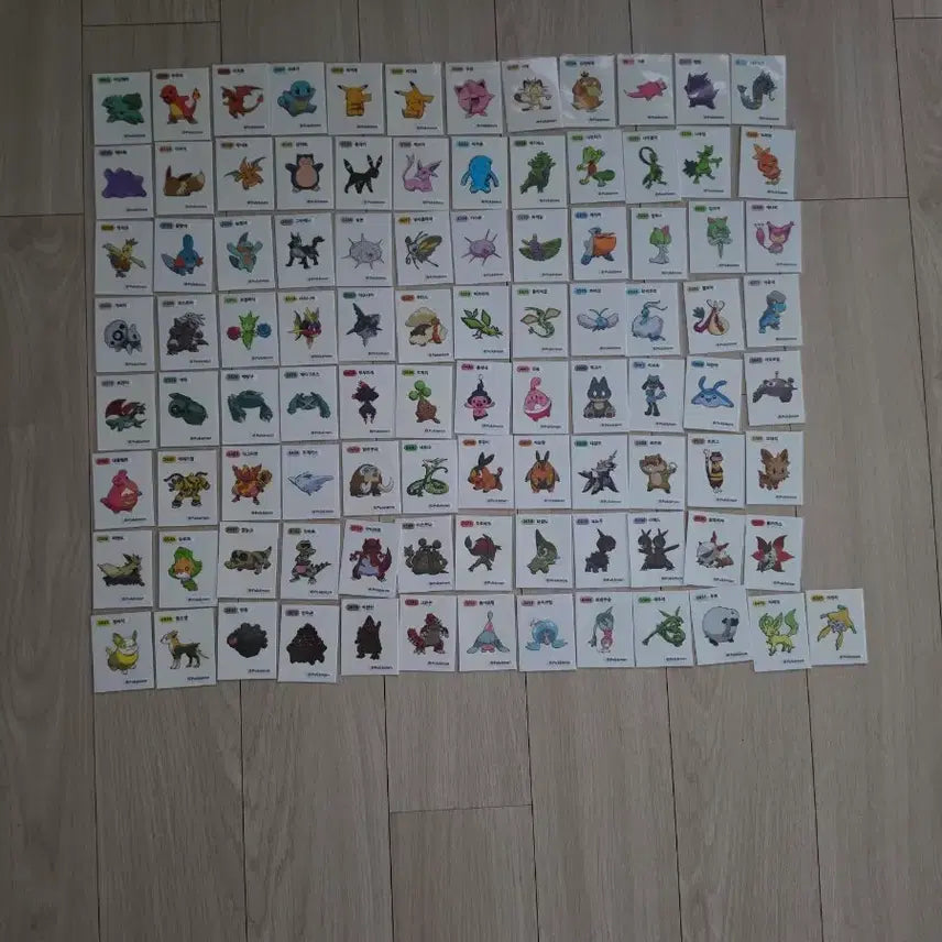 [BUNJANG] Pokemon Bread Stickers Season 1 (97) & Mega Stickers (7) Bundle Set / 포켓몬 띠부씰 시즌1 97장 과 메가띠부씰 7장까지 일괄판매합니다