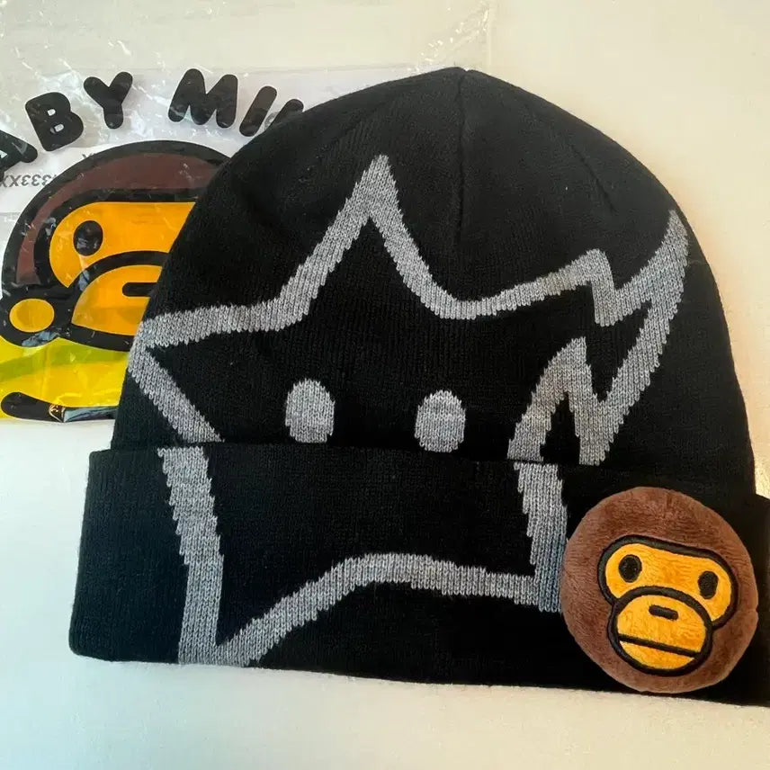 [BUNJANG] BAPE Baby Milo Beanie Black / 베이프 베이비 마일로 비니