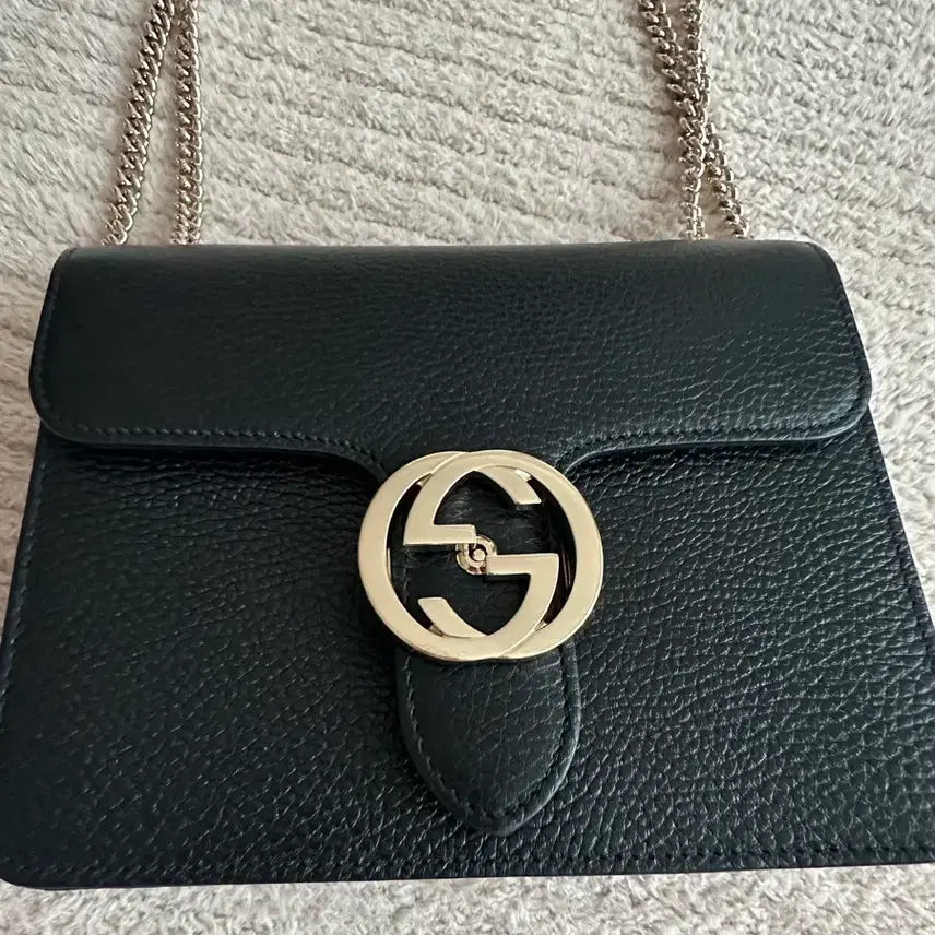 [BUNJANG] Gucci GG Interlocking Small Chain Bag / 구찌 GG 인터로킹 스몰 체인백(보증서,더스트백 ㅇ)