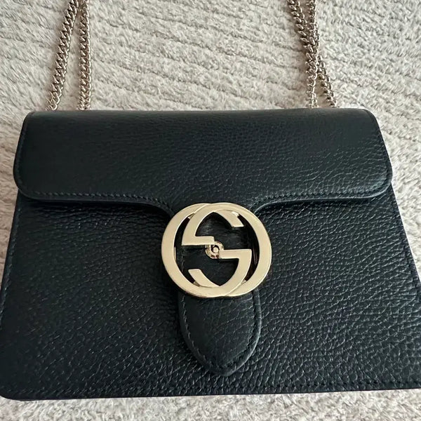 [BUNJANG] Gucci GG Interlocking Small Chain Bag / 구찌 GG 인터로킹 스몰 체인백(보증서,더스트백 ㅇ)