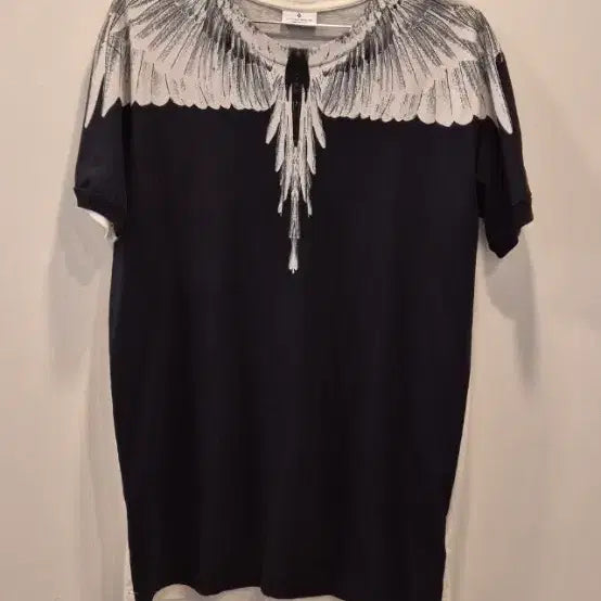 [BUNJANG] Marcelo Burlon Wings Print Short Sleeve T-Shirt Black / 마르셀로 불온 신경망 반팔티 블랙