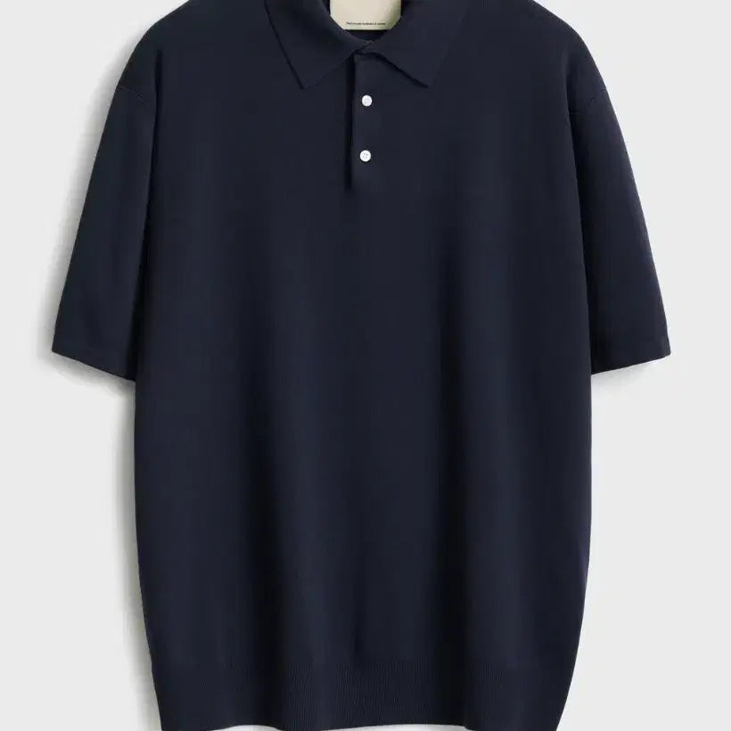 [BUNJANG] Pottery Hard Twist Short Sleeve Comfort Polo Knit Navy / 포터리 하드 트위스트 반팔 컴포트 폴로니트 네이비 2