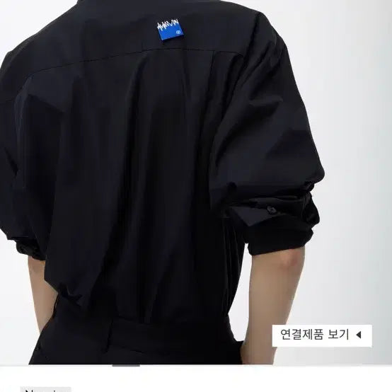[BUNJANG] Ader Error Signature Noir Shirt Black / 아더에러 시그니처 느와르 와이셔츠 블랙