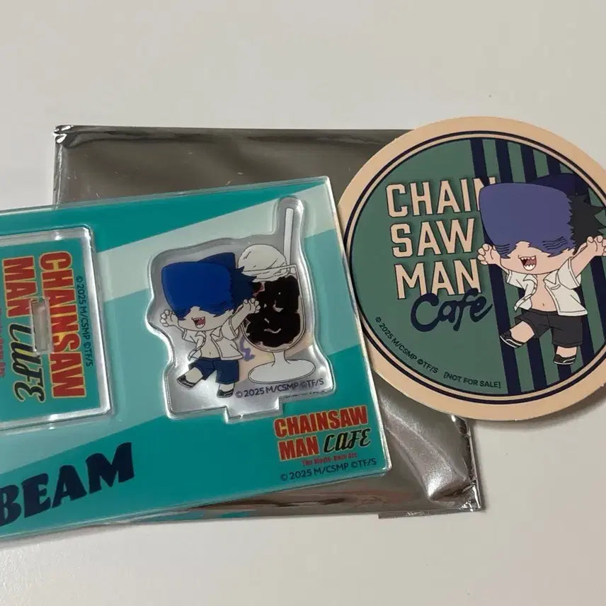 [BUNJANG] Chainsaw Man Aki Hayakawa Cafe Beam Acrylic Stand & Coaster Set / 체인소맨 카페 빔 아크릴 스탠드 코스터 세트