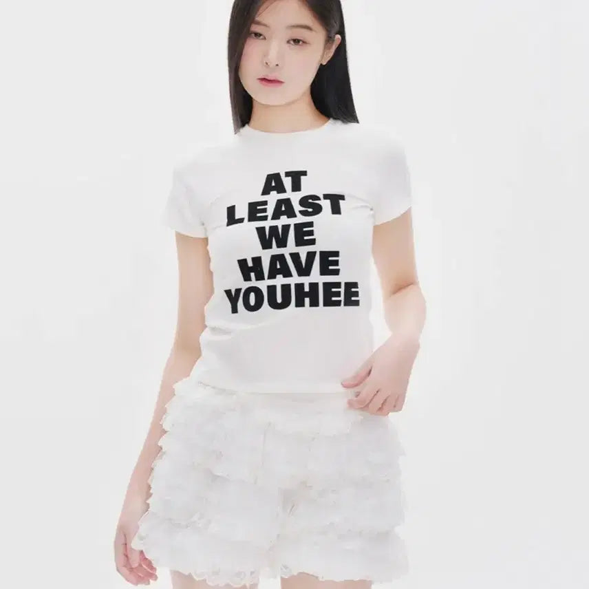 [BUNJANG] YOOHEE Lettering T-Shirt White / 유희 LETTERING T-SHIRT WHITE 레터링 티셔츠
