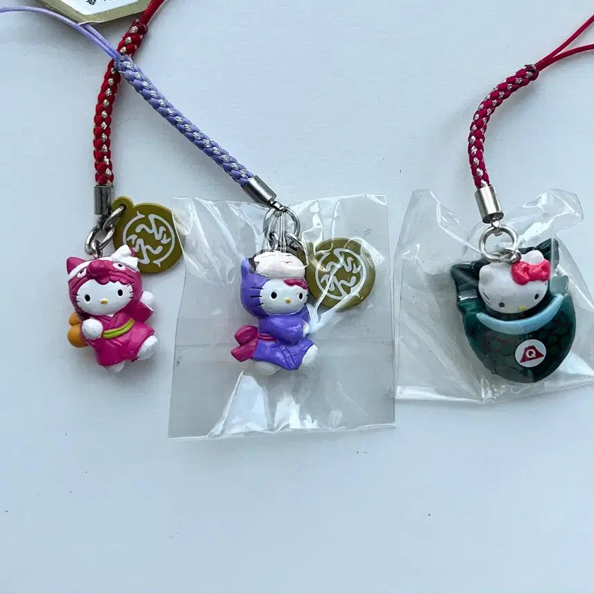[BUNJANG] Vintage Hello Kitty Strap / [고전문구] 고전 키티 스트랩 산리오 키링