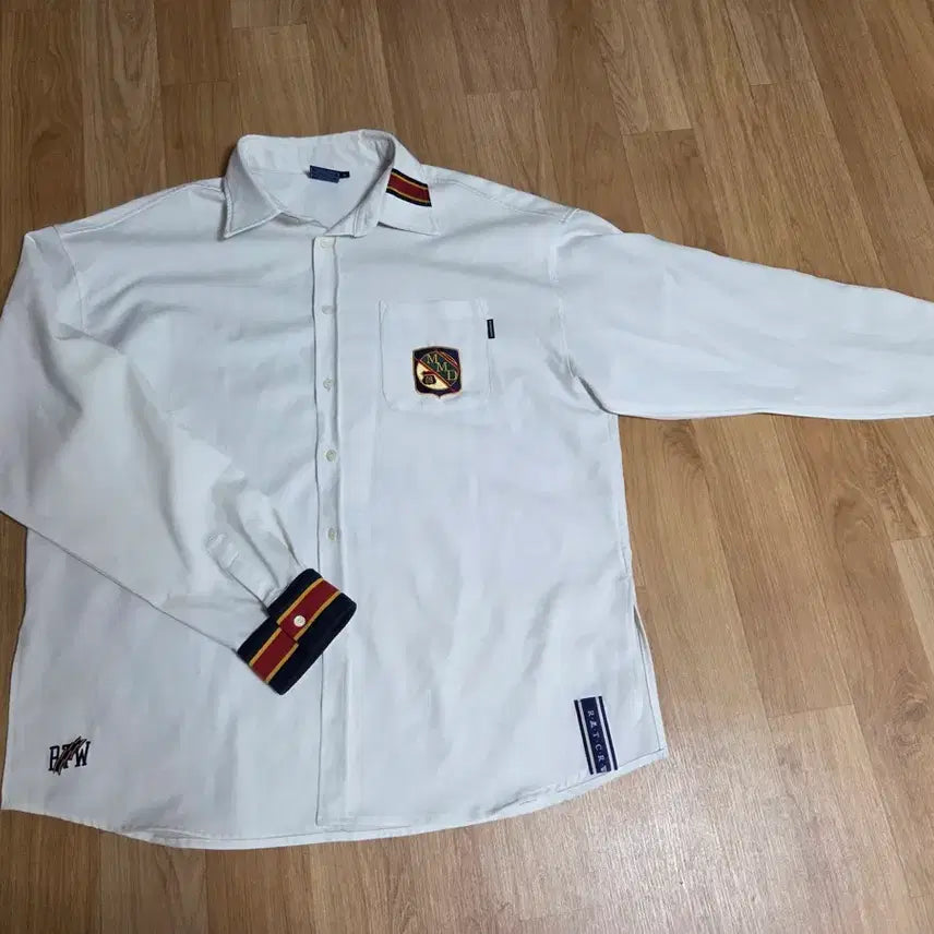 [BUNJANG] Romantic Crown White Long-Sleeve Shirt L / 로맨틱크라운 화이트 긴팔 셔츠 L