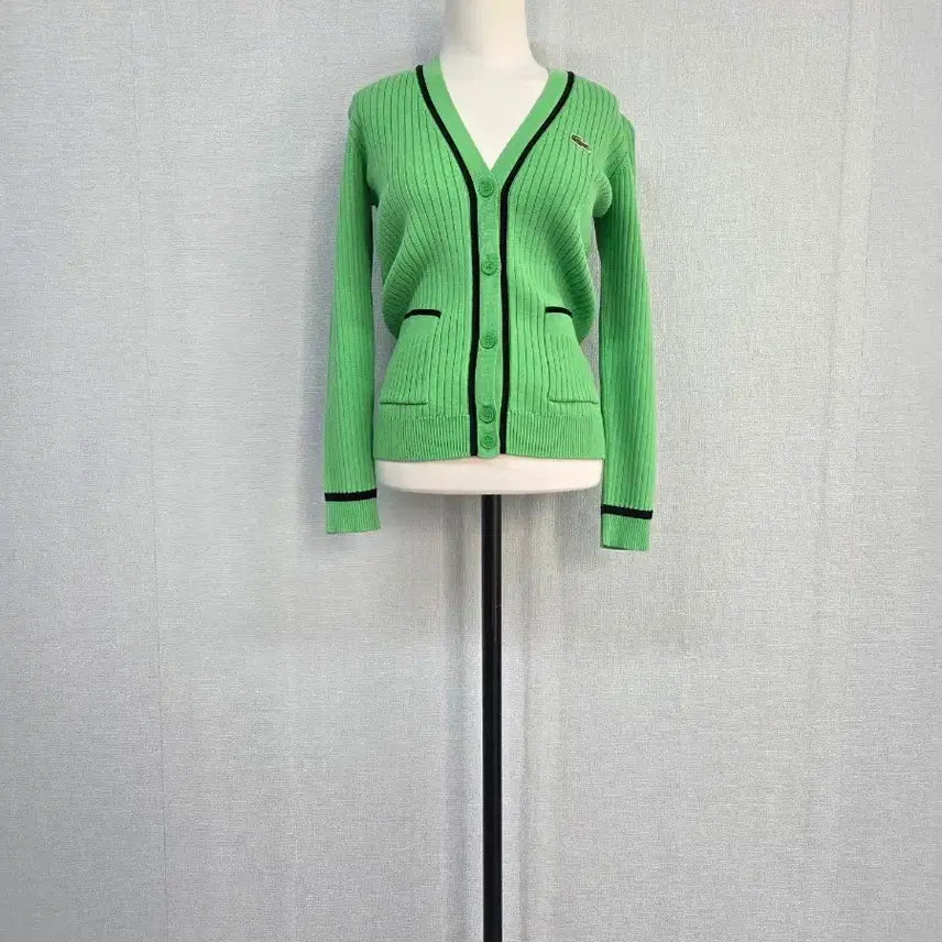 [BUNJANG] Lacoste V-Neck Cardigan / 라코스테 브이넥가디건