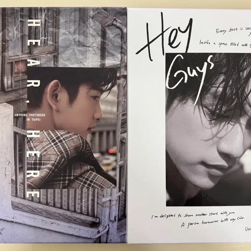 [BUNJANG] GOT7 Jinyoung Photobook 'Hear Here + Hey Guys' Bundle Set / GOT7(갓세븐) 진영 화보집 hear here + hey guys