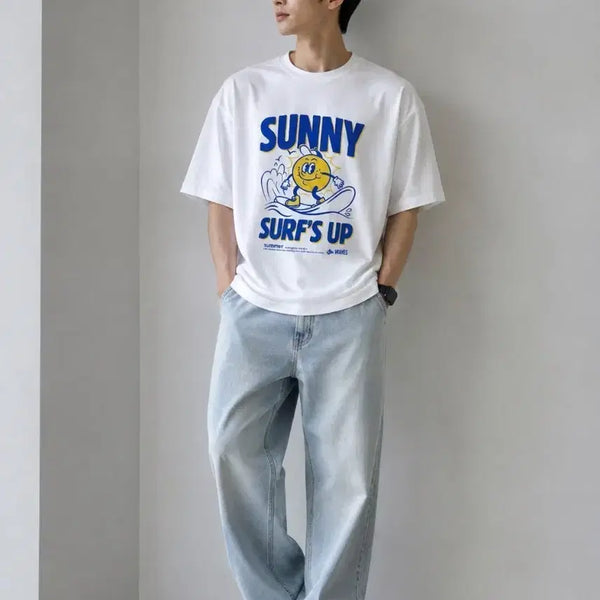[BUNJANG] TOPTEN Anti-UV Cool Span Short Sleeve T-Shirt Size 120 / (새상품)성인120/탑텐 안티uv기능성 쿨스판 반팔티 120