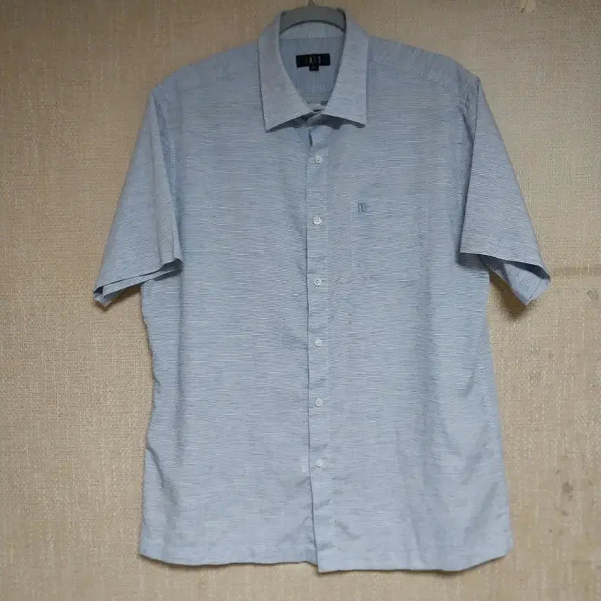 [BUNJANG] Daks Striped Short-Sleeved Shirt / 닥스/110) 스트라이프 반팔셔츠
