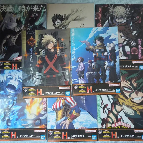 [BUNJANG] My Hero Academia Ichiban Kuji Prize H Posters Set / 히로아카 제일복권 H상 포스터 8종 전종 일괄