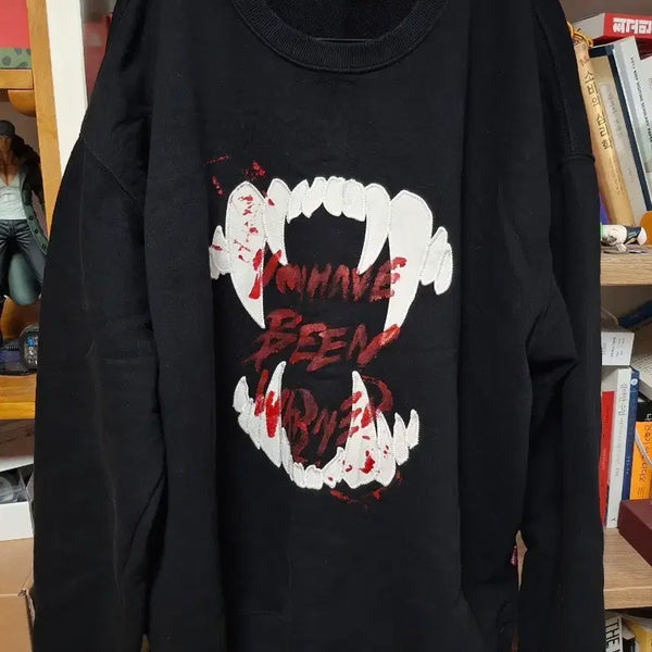 [BUNJANG] Blackout Black Sweatshirt / [L] 블랙아웃 블랙 맨투맨