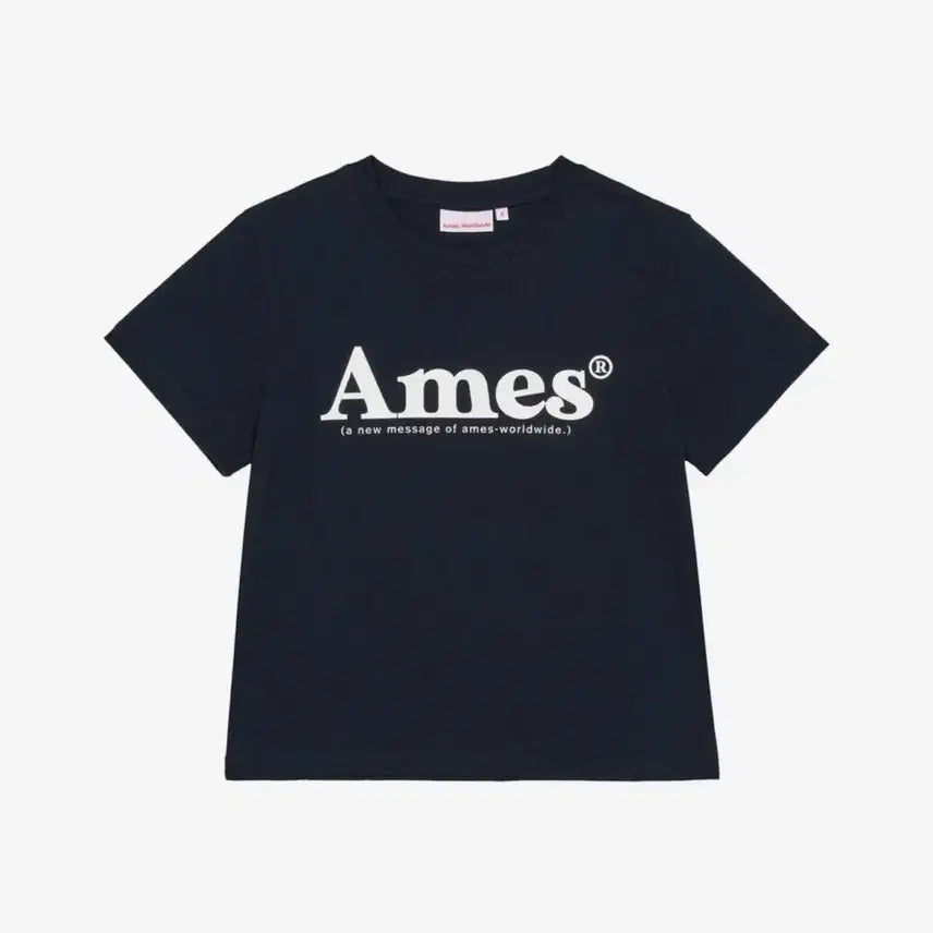 [BUNJANG] AMESS Basic Logo T-Shirt Black / 아메스 반팔티 베이직 로고 블랙