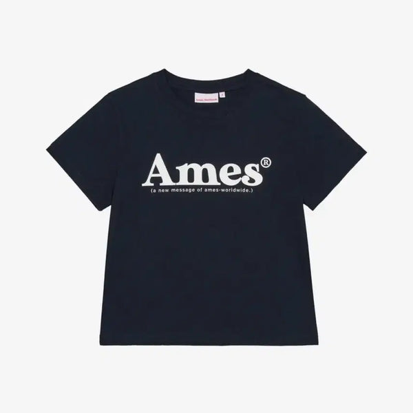 [BUNJANG] AMESS Basic Logo T-Shirt Black / 아메스 반팔티 베이직 로고 블랙