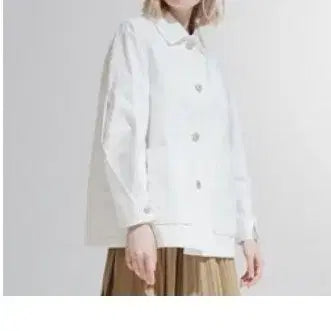 [BUNJANG] Lanvin Collection Slit Sleeve White Jacket / 거의새거) 랑방 슬릿 슬리브 화이트 재킷