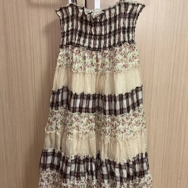 [BUNJANG] Japanese Vintage Patchwork Dress / 일본 빈티지 패치 원피스