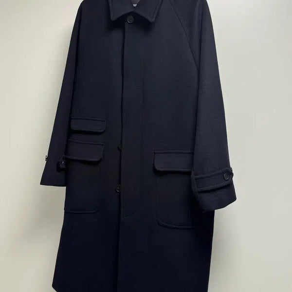 [BUNJANG] ARTIFICEACTS Balmacaan Coat Navy M / 아트이프액츠 발마칸 네이비 코트 M