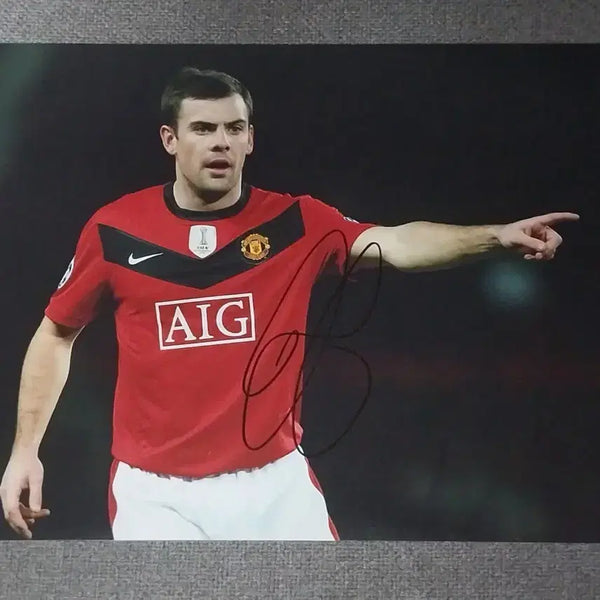 [BUNJANG] Darron Gibson Signed A4 Manchester United Photo / 대런 깁슨 A4 싸인