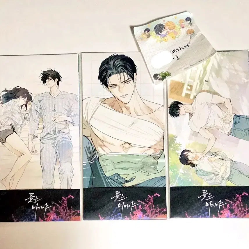 [BUNJANG] Kkot-eun Mikkiya Postcard Mini Poster Set / 꽃은미끼야 엽서 미니 포스터 세트 꽃은 미끼야 공식 굿즈 일괄 판매