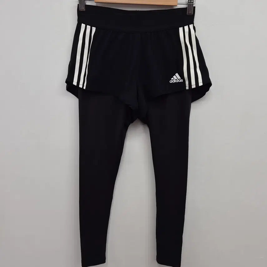 [BUNJANG] Adidas Women's Two-in-One Shorts Tights Black XS / 아디다스 여성 반바지 타이즈