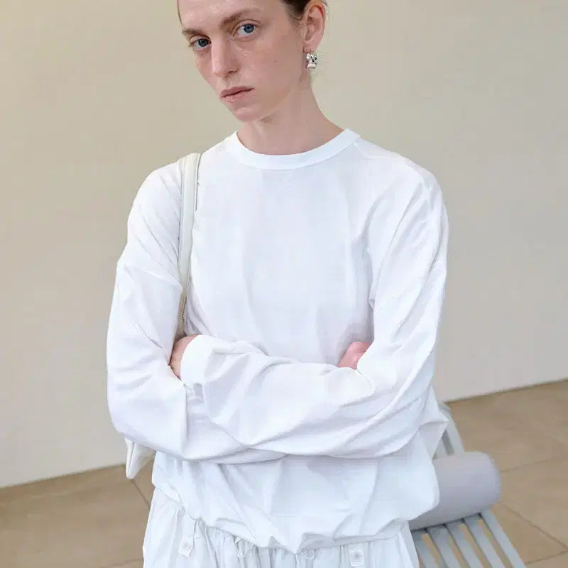 [BUNJANG] Ethos VIE Sweatshirt Ivory / 에토스 VIE SWEATSHIRT 비에 스웻셔츠 맨투맨 아이보리