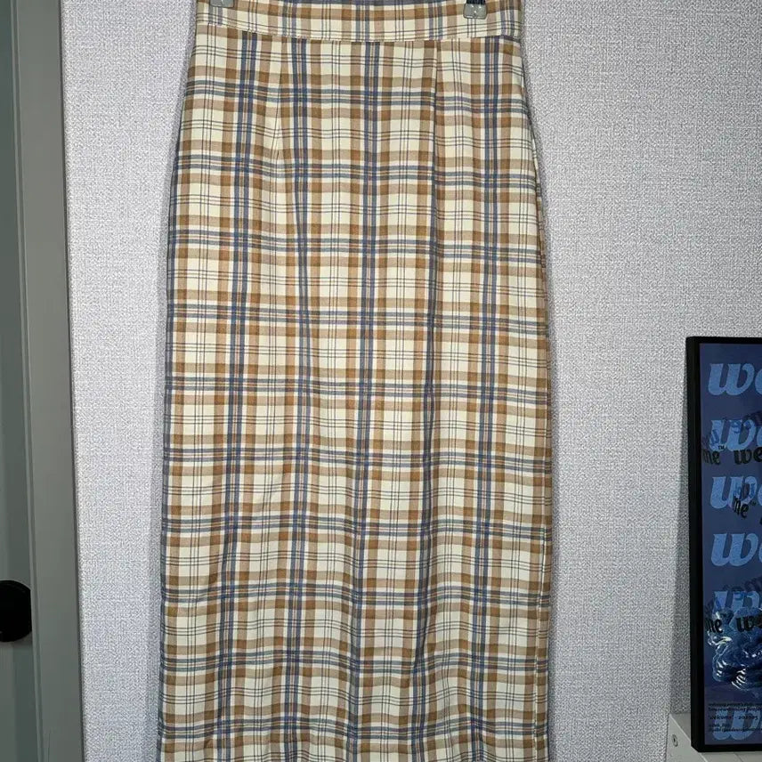 [BUNJANG] Check Pattern Long Skirt / 새상품) 체크패턴 롱 치마 스커트