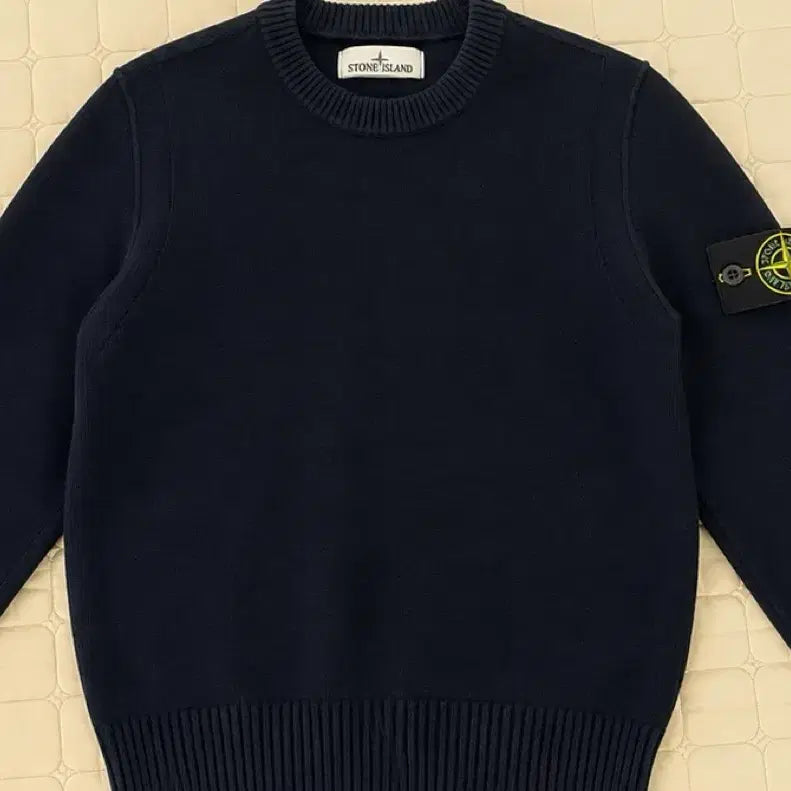 [BUNJANG] Stone Island Crewneck Knit Navy / 스톤아일랜드 크루넥 니트