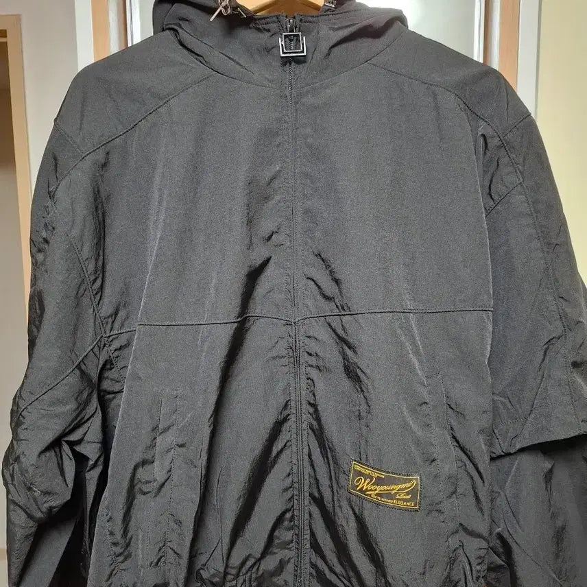 [BUNJANG] Wooyoungmi 26SS Black Layered Windbreaker / (48)우영미 26ss 블랙 레이어드 윈드브레이커