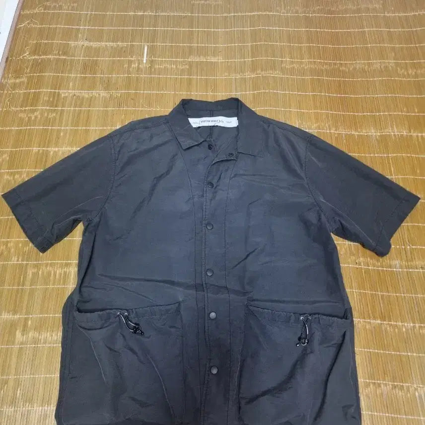 [BUNJANG] Uniform Bridge Big Pocket Detail Woven Snap Shirt Black XL / 유니폼브릿지 빅포켓 디테일 우븐 스냅 셔츠 블랙 xl