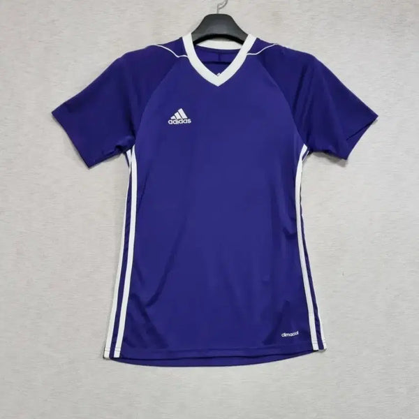 [BUNJANG] Adidas V-Neck Short Sleeve T-Shirt / 아디다스 브이넥티
