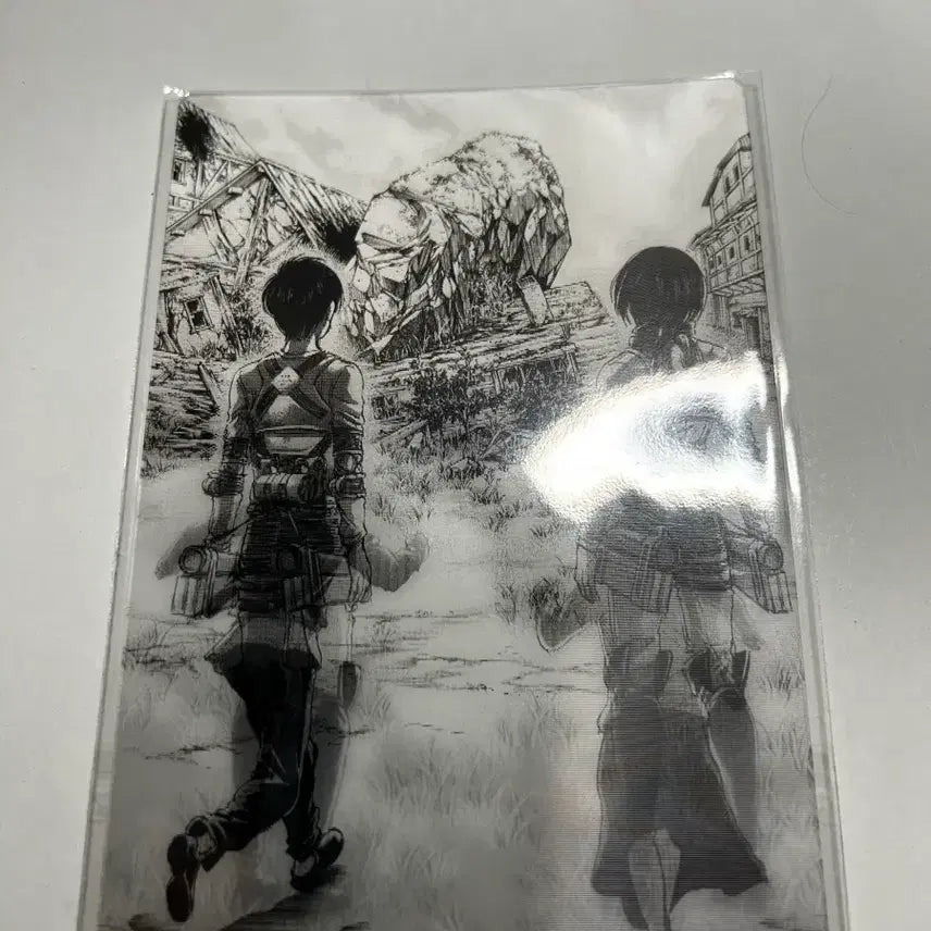 [BUNJANG] Attack on Titan Eren & Mikasa Lenticular Postcard / 진격거 렌티큘러 엽서_엘런&미카사