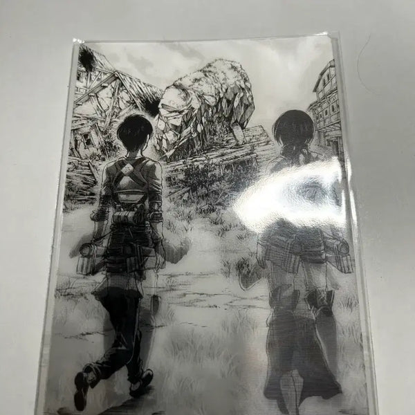 [BUNJANG] Attack on Titan Eren & Mikasa Lenticular Postcard / 진격거 렌티큘러 엽서_엘런&미카사