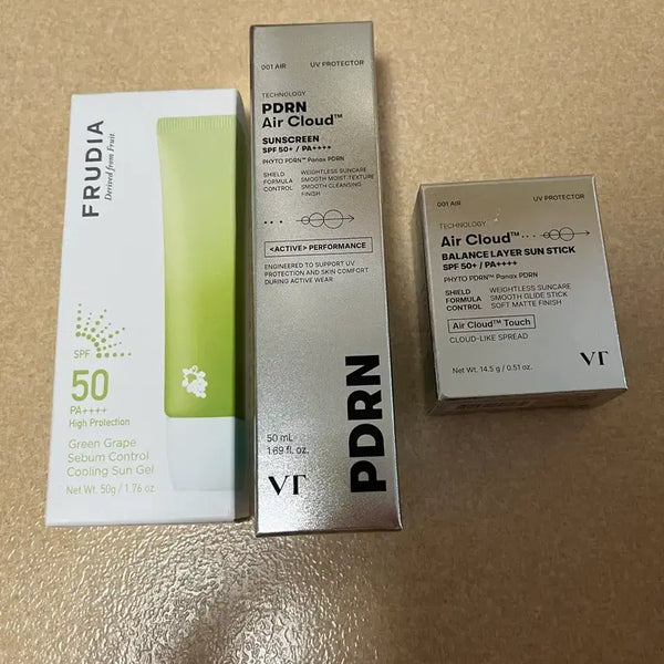 [BUNJANG] VT Cosmetics Sunscreen 2-Piece Set & Sun Stick 1-Piece Bundle / 브이티 선크림2개 선스틱1개 일괄